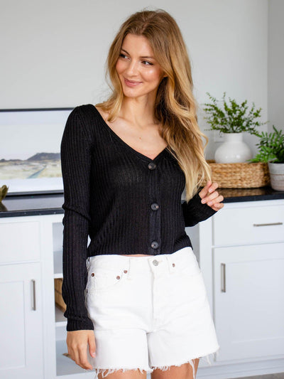 boxy fitted small cardigan