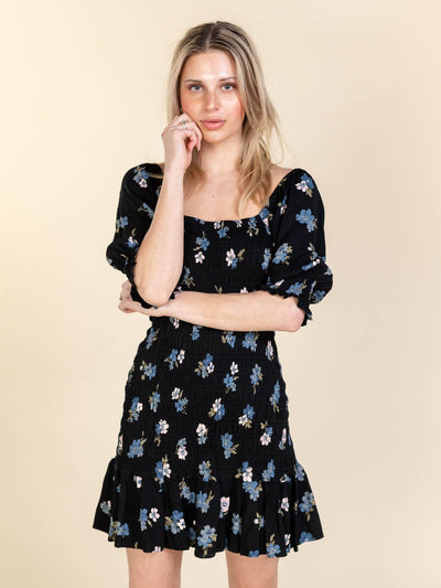 ruffle hem tiered dress
