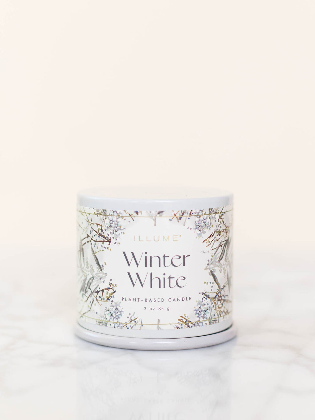 Illume-Illume Winter White 3oz Demi Vanity Tin - Leela and Lavender