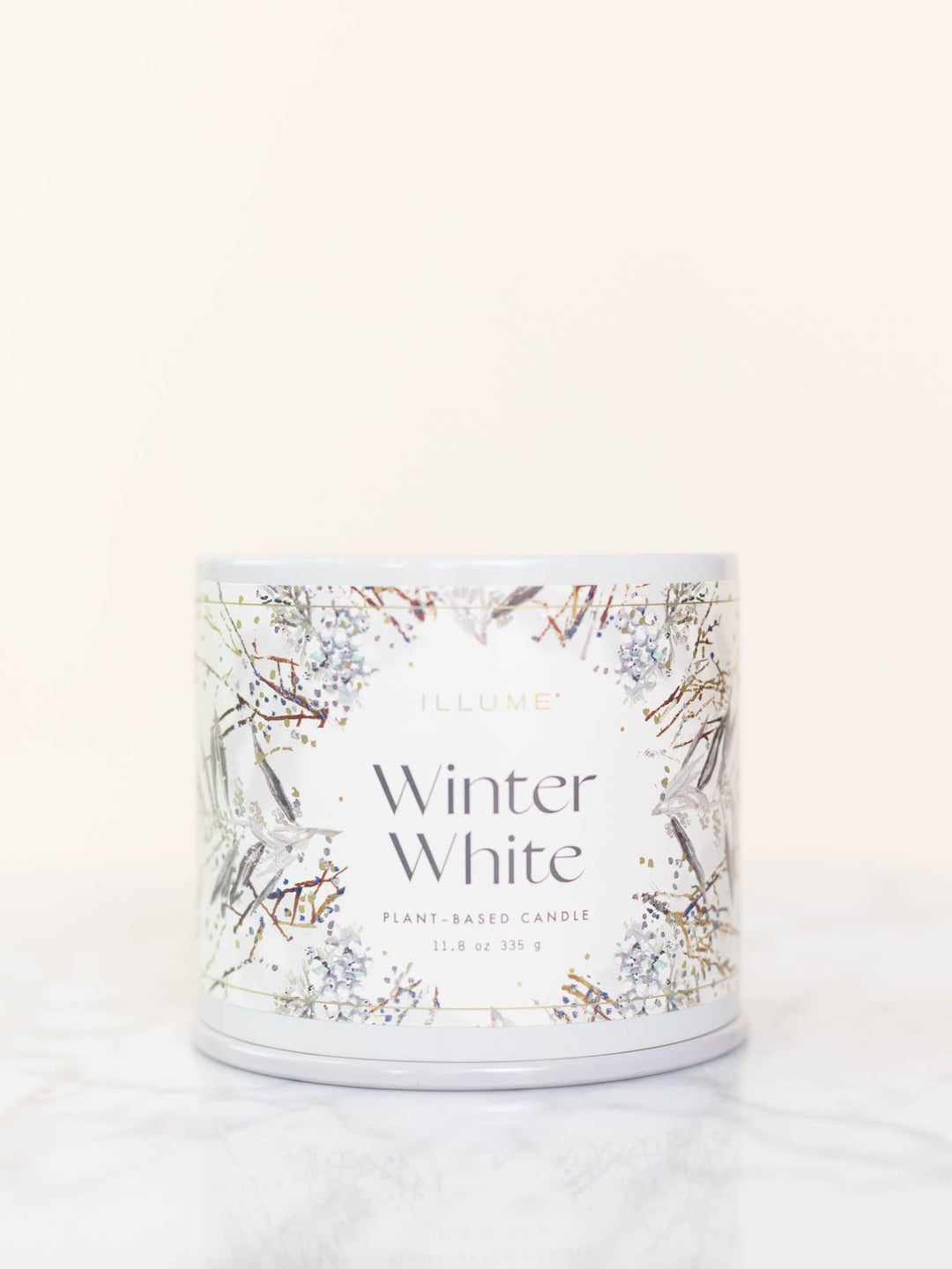 Illume-Illume Winter White Vanity Tin - Leela and Lavender