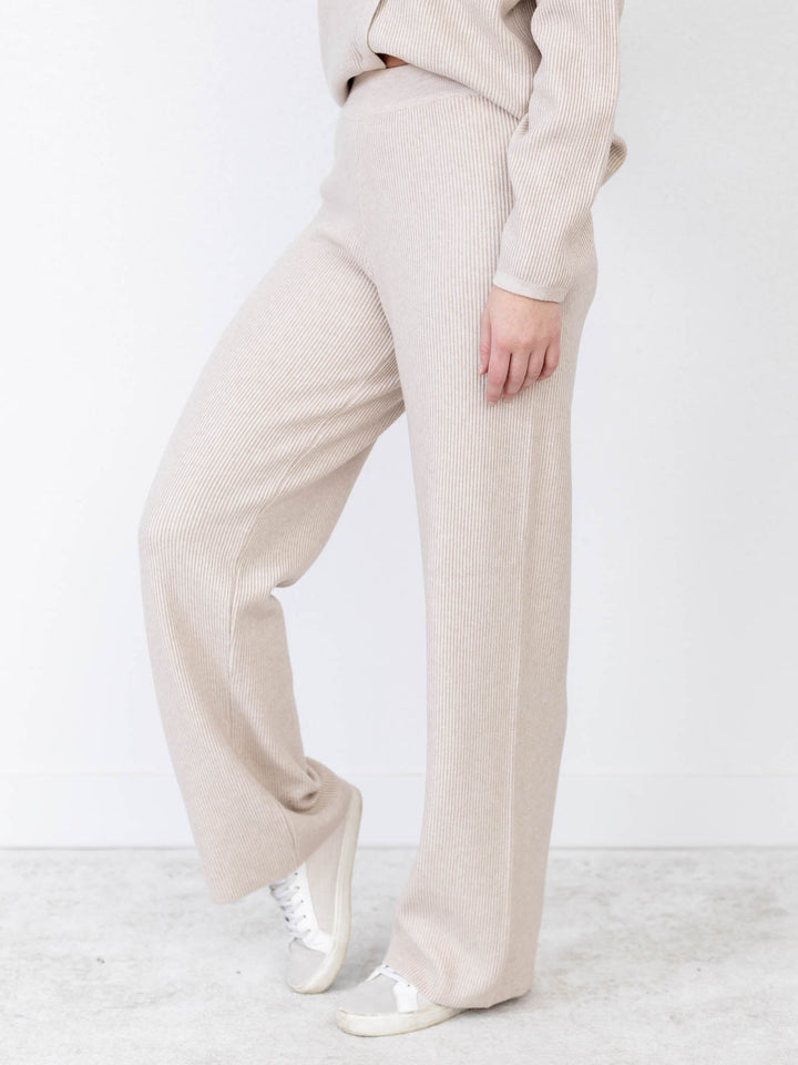 Pinch-Knit Sweater Pant - Leela and Lavender