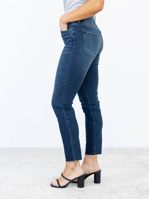 KUT from the Kloth-KUT Utmost Charlize High Rise Cigarette - Leela and Lavender