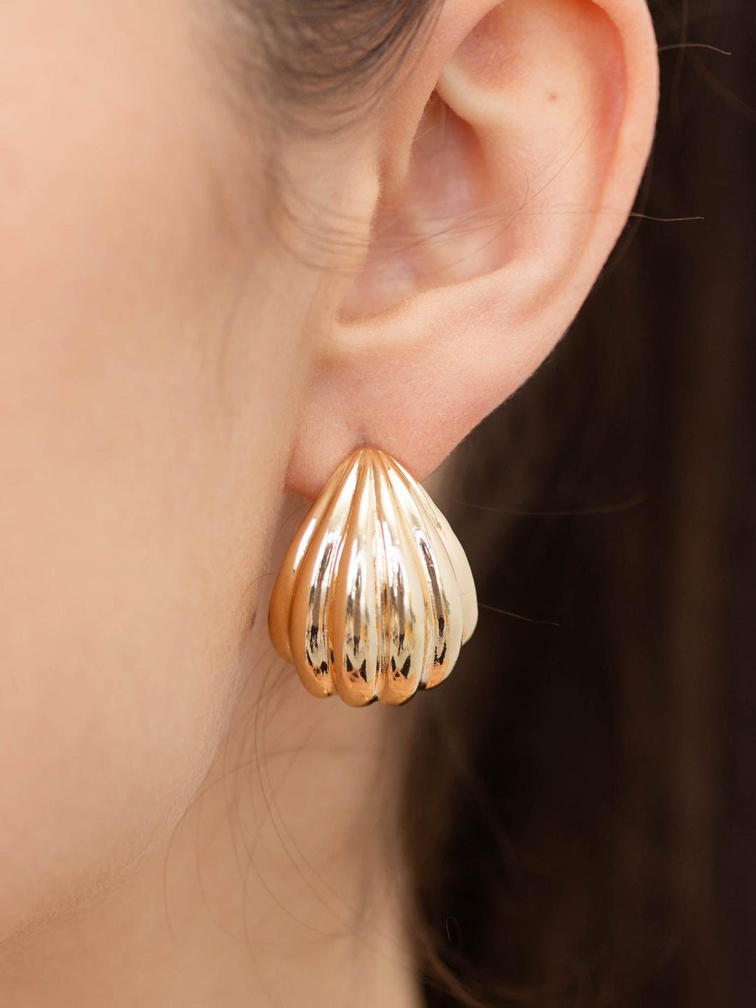 Layered Teardrop Post EarringEarrings