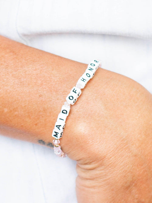 Little Words Project-Little Words Project Bridal Bracelet - Leela and Lavender