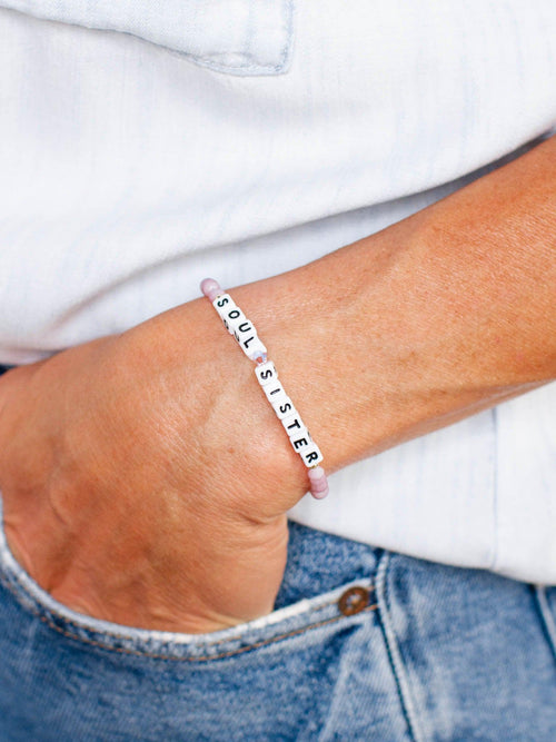 Little Words Project-Little Words Project Bridal Bracelet - Leela and Lavender