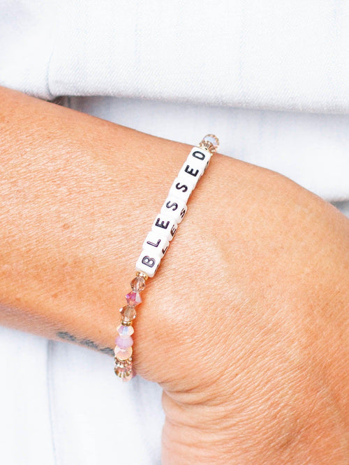 Little Words Project-Little Words Project Bridal Bracelet - Leela and Lavender