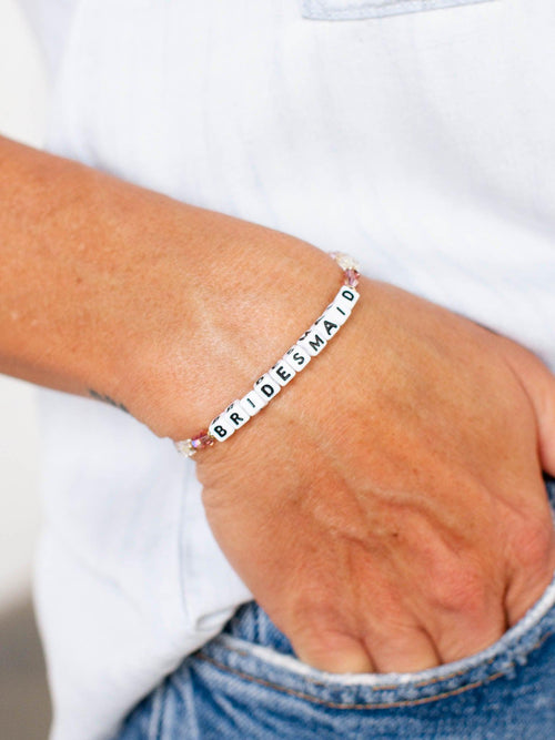 Little Words Project-Little Words Project Bridal Bracelet - Leela and Lavender