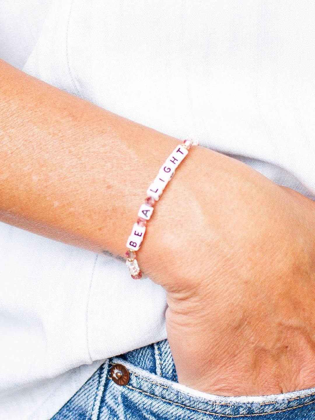 Little Words Project-Little Words Project Motivation Bracelet - Leela and Lavender