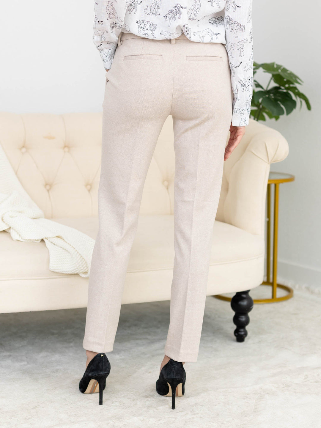 Liverpool-Liverpool Kelsey Trouser - Stone/Tan - Leela and Lavender