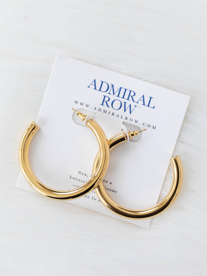Admiral Row-Medium Hoop Earrings - Leela and Lavender