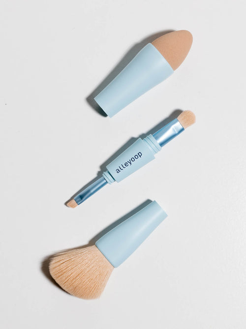 Alleyoop-Multi-Tasker 4-in-1 Makeup Brush - Leela and Lavender