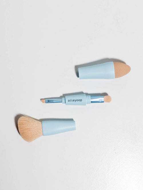 Alleyoop-Multi-Tasker 4-in-1 Makeup Brush - Leela and Lavender