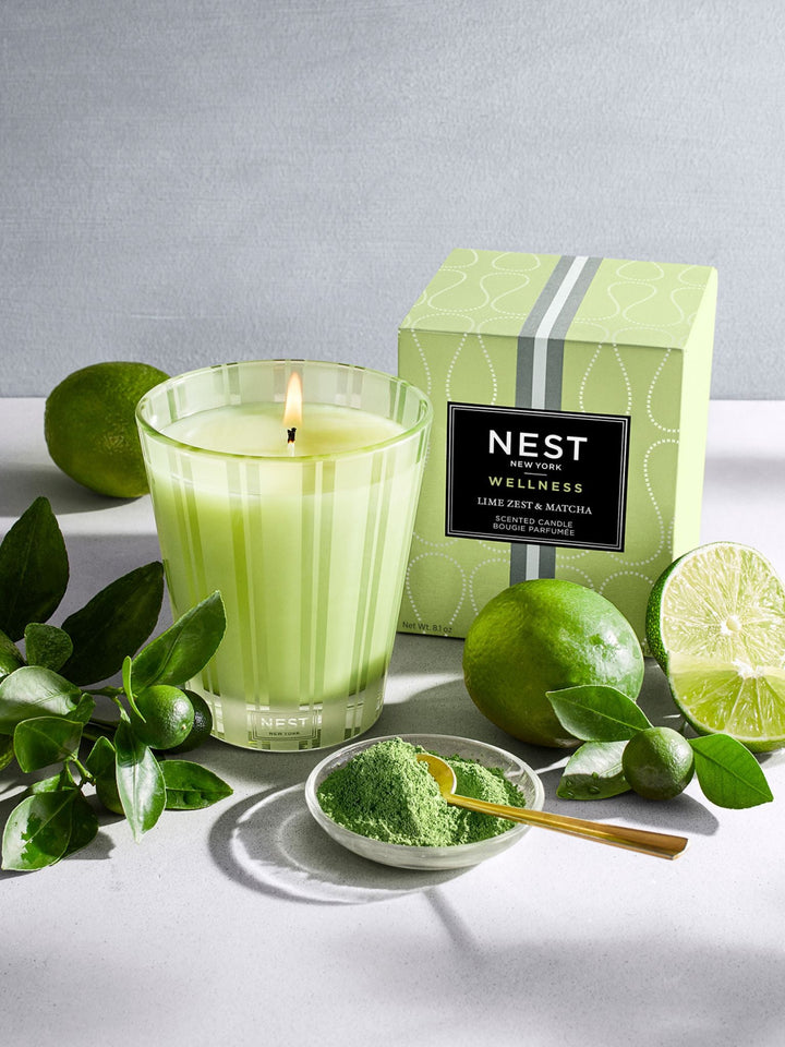 NEST-NEST Lime Zest & Matcha Classic 8.1oz Candle - Leela and Lavender