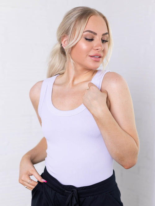 NIKIBIKI-NIKIBIKI Reversible Ribbed Tank Top - Leela and Lavender