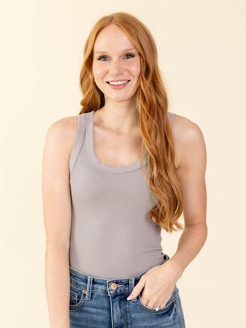 NIKIBIKI-NIKIBIKI Reversible Ribbed Tank Top - Leela and Lavender