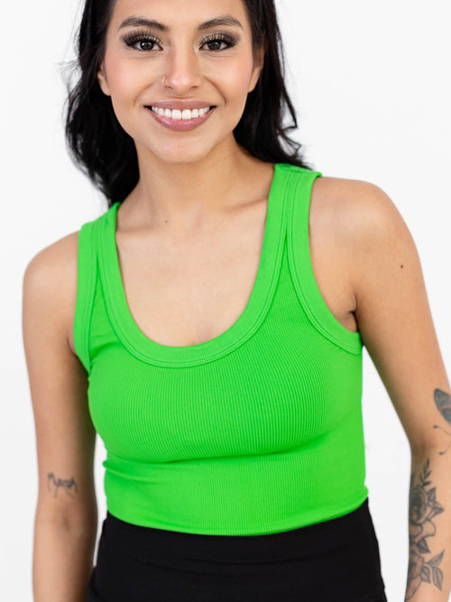 NIKIBIKI-NIKIBIKI Reversible Ribbed Tank Top - Leela and Lavender