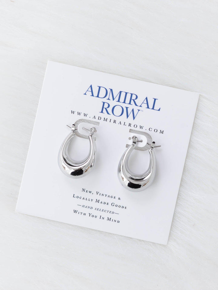 Admiral Row-Oval Hoop Earrings - Leela and Lavender