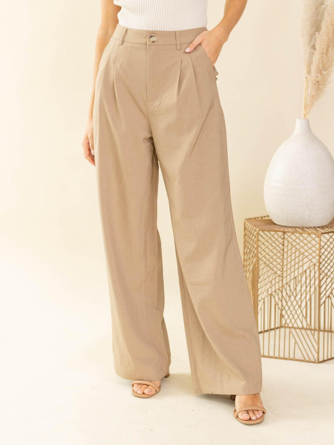 eesome-Pleat Trouser Pant - Leela and Lavender