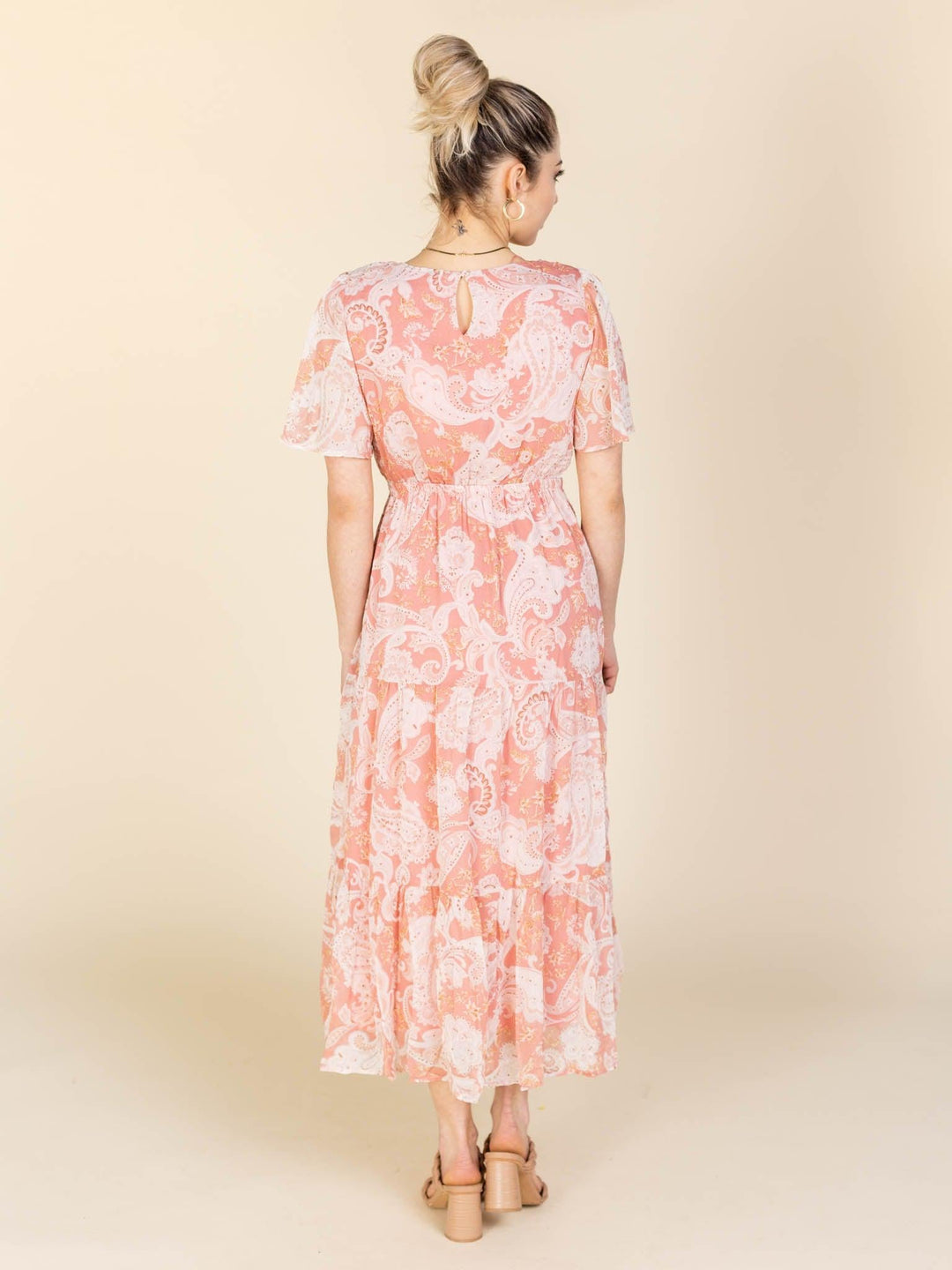 Allie Rose-Printed Yoru Chiffon Dress - Leela and Lavender