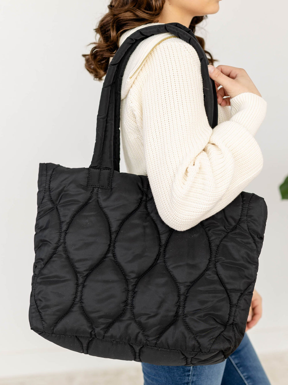 Quilted Square Tote BagHandbags