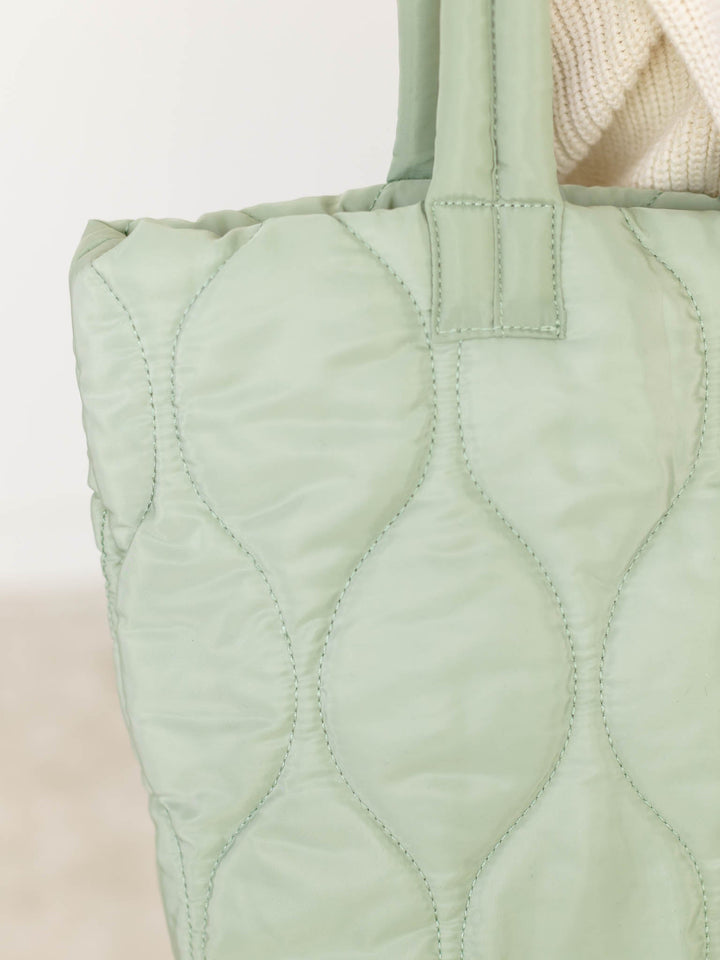 Quilted Square Tote BagHandbags