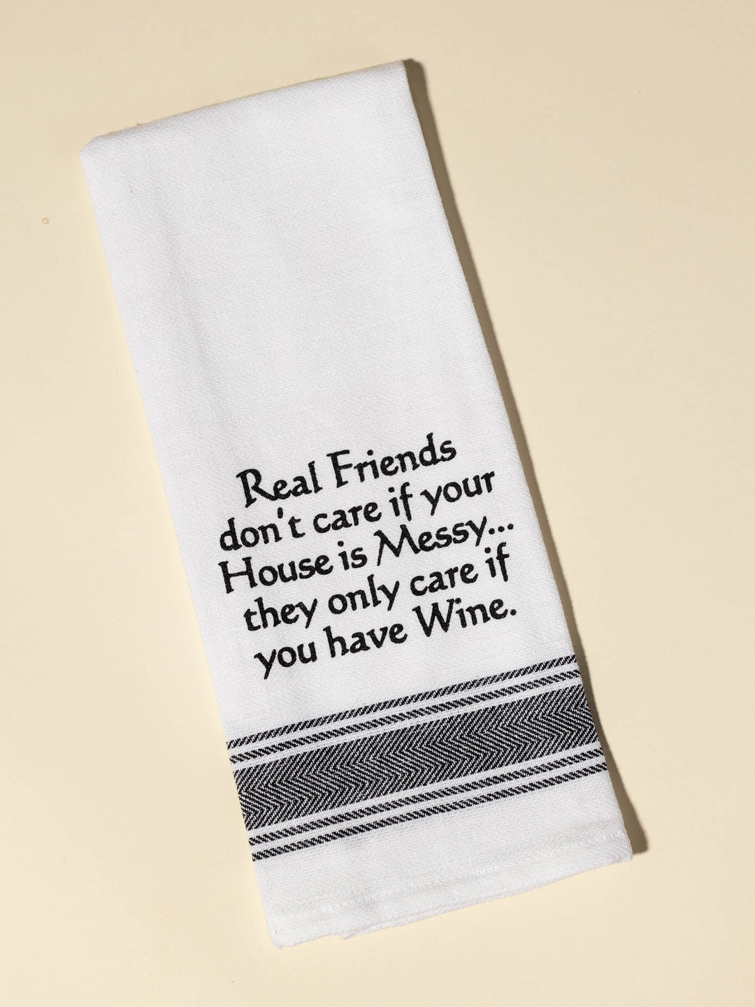 Wild Hare Designs-Real Friends Dish Towel - Leela and Lavender