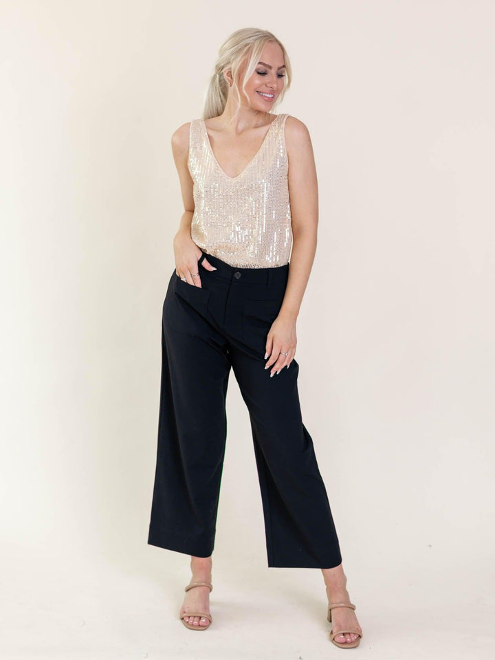 Vine & Love-Relaxed Sequin Cami - Leela and Lavender