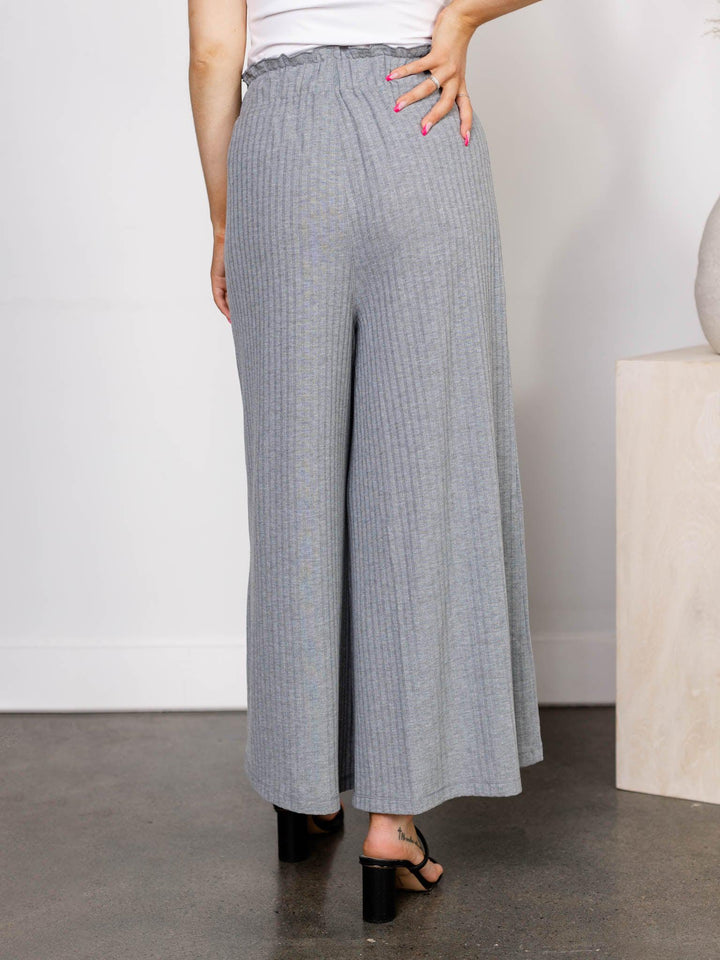 Very J-Ribbed Wide Leg Patch Pocket - Leela and Lavender