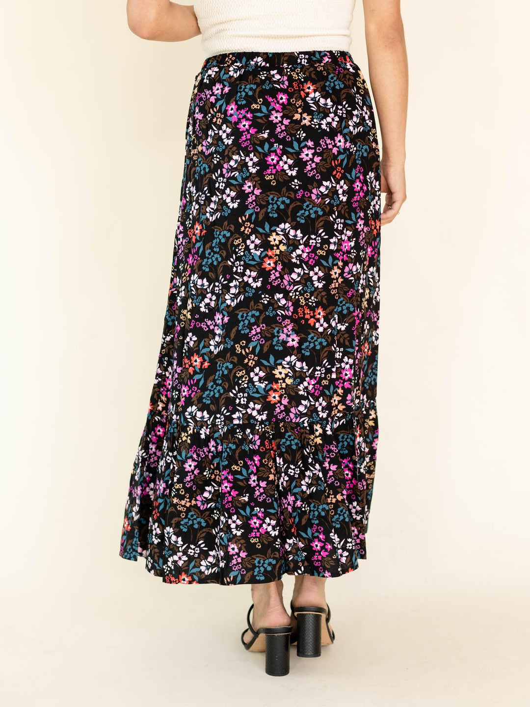 Saltwater Luxe-Saltwater Luxe Fall Floral Halston Maxi - Leela and Lavender