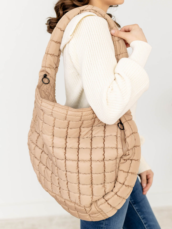 Slouchy Quilted ToteHandbags