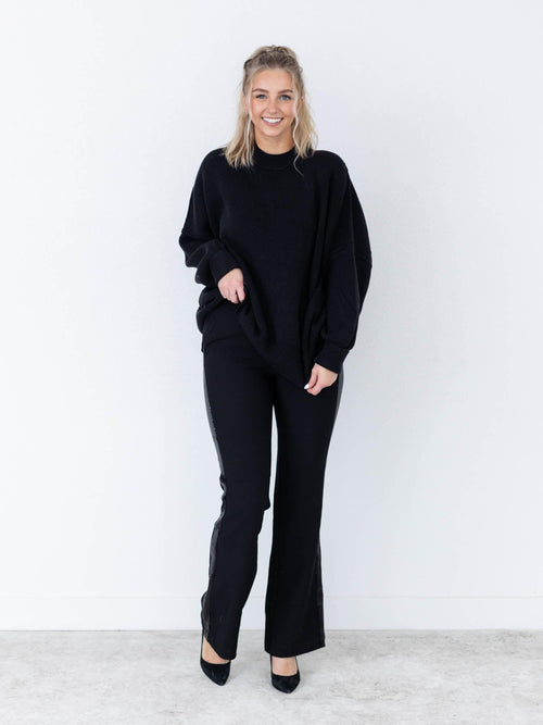 Steve Madden-Steve Madden Waverly Side Sequin Pant - Leela and Lavender