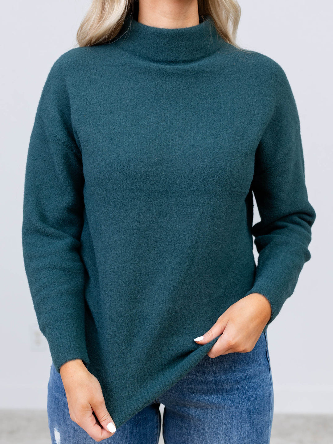 Be Cool-The Classic Mock Neck Sweater - Leela and Lavender