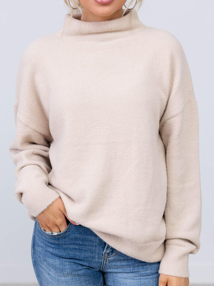 Be Cool-The Classic Mock Neck Sweater - Leela and Lavender