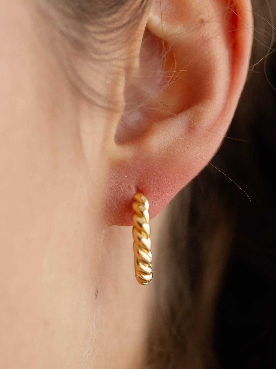 Twisted Mini Hoop EarringEarrings