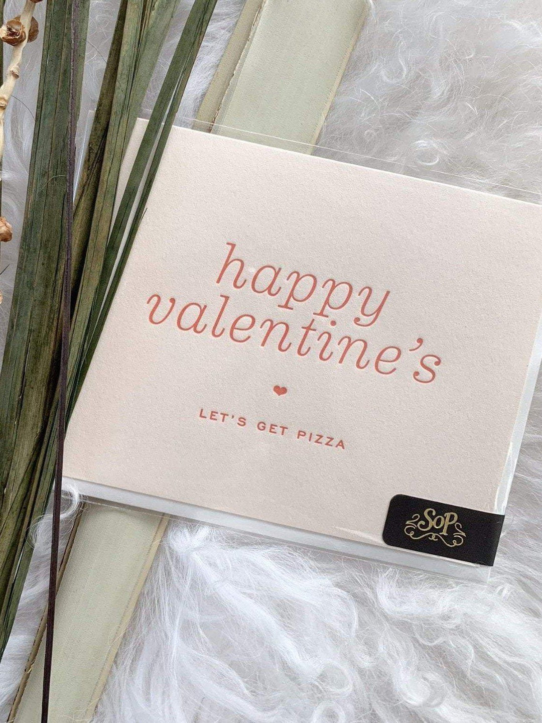 Smitten On Paper-Valentine's Pizza Greeting Card - Leela and Lavender