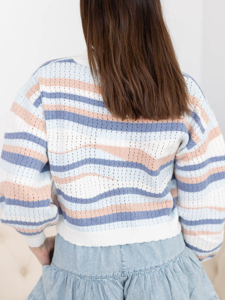Wave Color Block SweaterSweaters