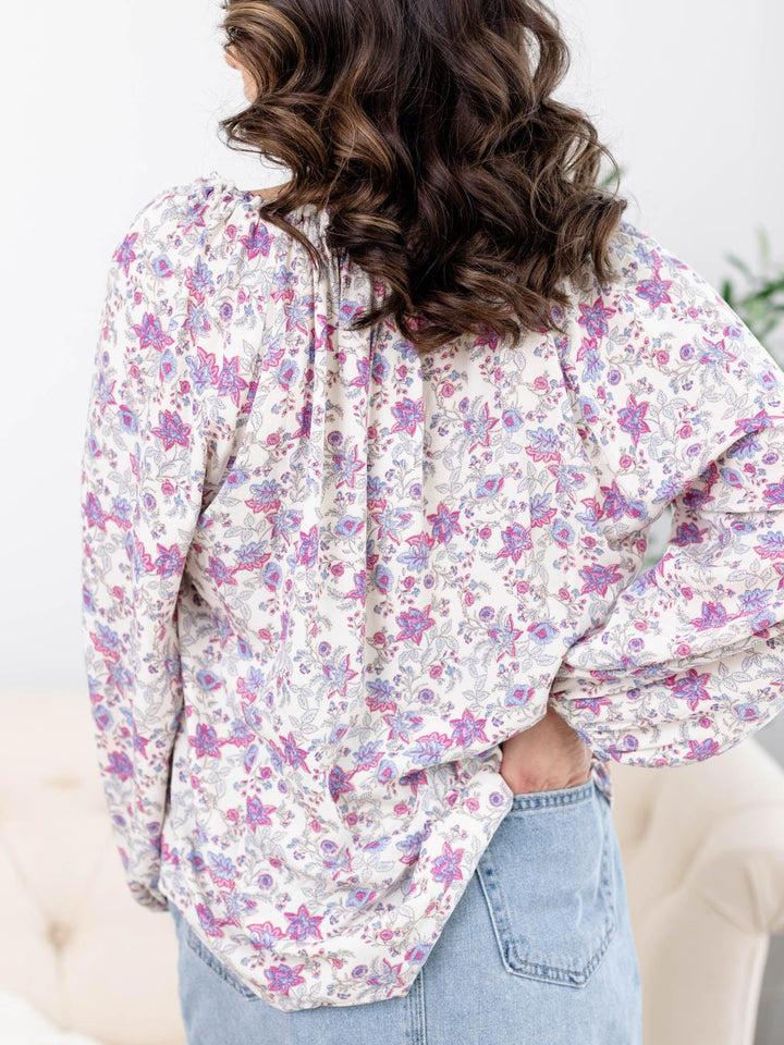 Z Supply-Z Supply Athena Floral Top - Leela and Lavender