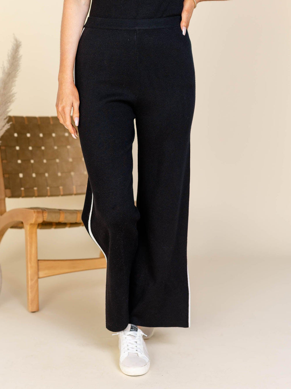 Crescent-Zoey Contrast Soft Pant - Leela and Lavender
